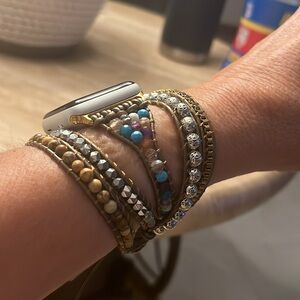 Cape Diablo Beaded Wrap Bracelet Stack for Apple Watch
